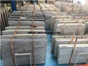 Polished China Ice Grey Marble Slab(Sun Top)/Chinese Ice Grey Marble from Own Marble Quarry/Exclusive Grey Marble/Backlight Effect/Interior Decoration