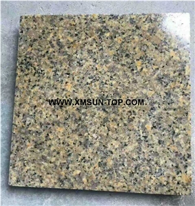 Polished G682 Granite Cobble Stone/Yellow Rust Granite Cube Stone/Golden Yellow Granite Paving Sets/Gold Leaf China Granite Exterior Pavers/Giallo Rustic Granite Paving Stone/Stone Floor Covering