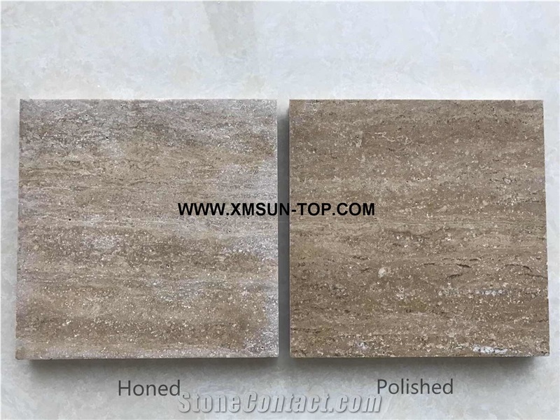 Polished&Honed Coffee Travertine Cube Stone/Coffee Travertine Paving Sets/Coffee Travertine Pavers for Floor Covering/Coffee Travertine Paving Stone/ Coffee Travertine Walkway Pavers