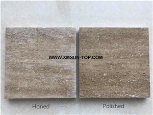 Polished&Honed Coffee Travertine Cube Stone/Coffee Travertine Paving Sets/Coffee Travertine Pavers for Floor Covering/Coffee Travertine Paving Stone/ Coffee Travertine Walkway Pavers