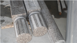 Best Selling China Natural Pink G664 Granite Handrail for Project,G664 Granite Balustrade, Bainbrook Peach Granite Balustrade, Granite Balustrade & Railing,High Quality Carved Balustrade