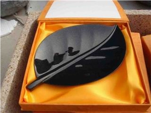 Black Granite Plate,Slate Fruit Plate China Granite Fruit Bowl,China Polished Black Granite Plate &Tray,Granite Kitchen Decoration Accessories,Black Granite Fruit Plate,Black Granite Dish
