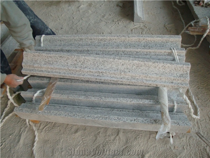 Cheap Grey G655 Granite / G655 Granite / Grey Granite Kerbstone,Polished G655/Flamed G655/G655 Light Grey Granite/Polished Grey Road Stone