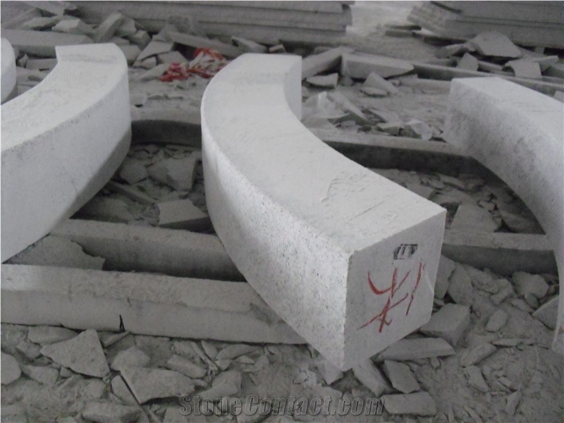 China Cheap Popular G603 Grey Granite Flamed Bevel Edge Kerbstones, Chamfered 5*5cm Curbstones, Granite Road Side Stone, Garden Paving Decoration, Natural Building Stone Curbs, Kerbs Project