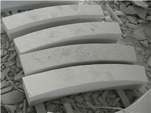 China Cheap Popular G603 Grey Granite Flamed Bevel Edge Kerbstones, Chamfered 5*5cm Curbstones, Granite Road Side Stone, Garden Paving Decoration, Natural Building Stone Curbs, Kerbs Project