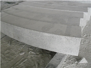China Cheap Popular G603 Grey Granite Flamed Bevel Edge Kerbstones, Chamfered 5*5cm Curbstones, Granite Road Side Stone, Garden Paving Decoration, Natural Building Stone Curbs, Kerbs Project