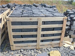 China Zhangpu Black Basalt Cobble Stone,Flamed Zhangpu Black Basalt Tiles Owned Quarry,Zhangpu Black Basalt/ Basalt with Holes/ Maping/ Pool Coping,Natural Black Basalt Block, Zhangpu Black Basalt
