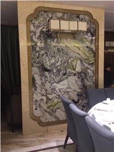 Cold Jade/Primavera Marble,Cold Jade Marble Pattern/White Beauty Marble/Cool Emerald Marble,Primavera Marble Ice Green Cold Jade Green Black Grey Marble Slab,Own Quarry Ice Green/Cold Jade/Primavera
