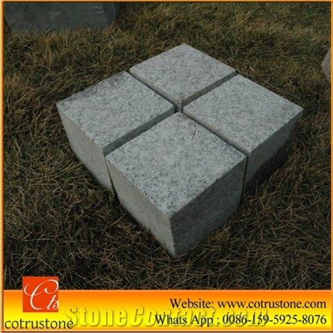 G602 Cube Stone/China Grey Sardo Granite Cobble Stone/Mayflower Snow Granite Square Paver,China Natural G602 Paving Stone(Own Factory)Granite Cube Stone,Natural G602 Cube Stone(Good Thickness) Granite