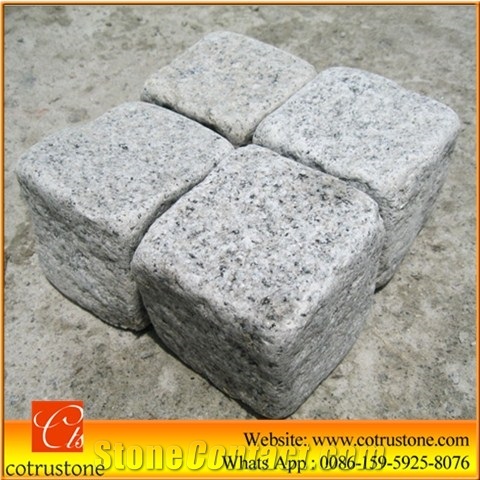 G603 Granite Cube Pavers Trumble Split Landscape Cobblestone