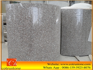 G664 Granite Column,China G664 Pink Granite Polished Column,G664 Red Granite Columns & Pillars,Round Column Panel,Constructive Stone Column