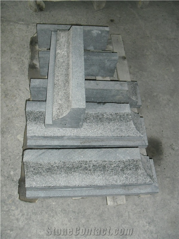 G684 Granite Skirting,Chinese Fuding Black,Pearl Black,Flamed G684 Chinese Black Natural Granite Building Stone Flooring