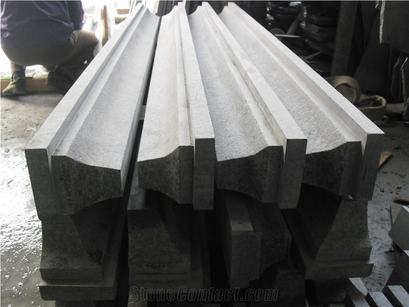 G684 Granite Skirting,Chinese Fuding Black,Pearl Black,Flamed G684 Chinese Black Natural Granite Building Stone Flooring