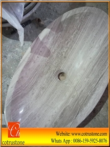 Grey Wooden Marble Basins, Centaurus Emperador Basins, Natural Stone Basin, Kitchen Sinks, Light Grey Wood Grain Marble Sinks, Wooden Vein Marble Sinks,Bathroom Sinks/Basins, Wash Bowl,Wooden Vein Mar