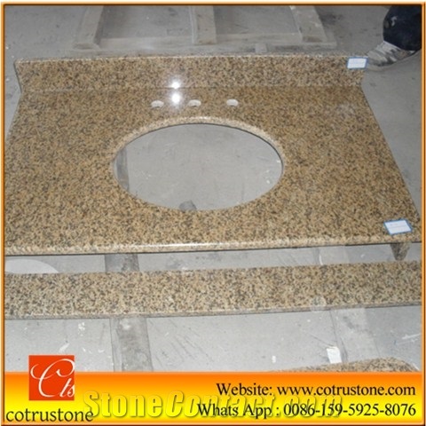 Imported Granite Vietnom Yellow Bathroom Countertops