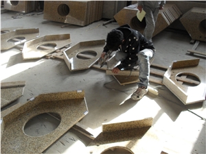 Imported Granite Vietnom Yellow Bathroom Countertops