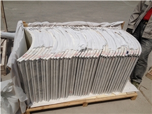 Middle White Marble Column,Natural Stone Column in Middle,Column-Middle Flower White,Hot Sale White Marble and Carrara White and Natural Decorative
