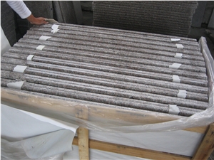 Natural Polished G635 Granite Step(Caved),G635 Granite Stairs & Steps , Classic Pink, Pink Granite,G635 Granite Step, G635 Pink Granite Steps
