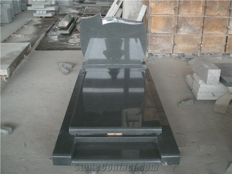 Polished G654 Granite Cross Tombstones,Sesame Black,Pandang Black Granite Head Mounument,G654 Granite Headstone,G654 Tombstone,Granite Monument,Wholesale Cheap G654 Slabs Tiles on Tombstone