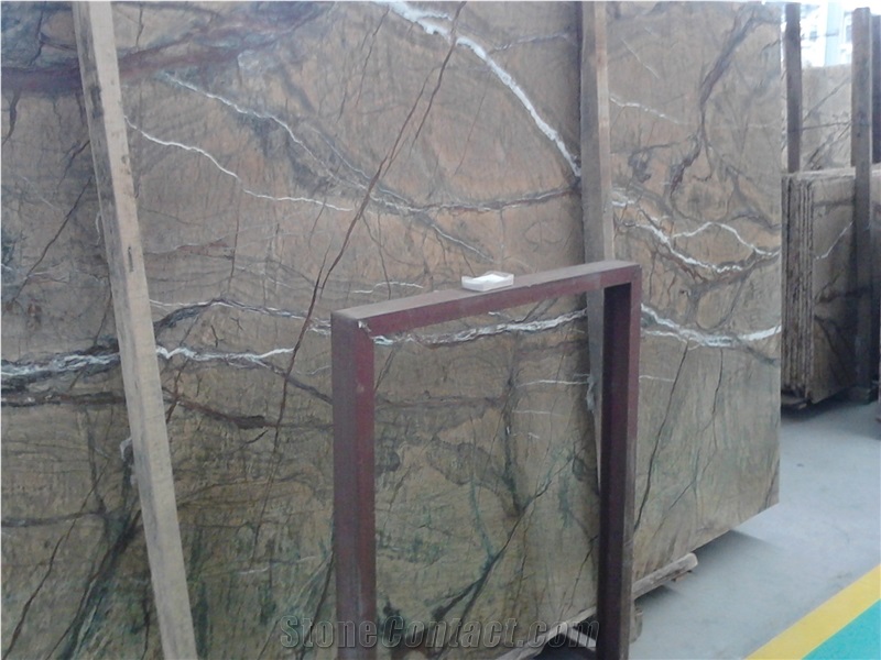 Rainforest Yellow,Rainforest Gold Marble Tiles & Slabs,India Yellow Marble Slabs & Tiles,Factory Price Import Rainforest Yellow Marble Slabs for Home Decoration,Tropical Rainforest Brown,Wall Covering