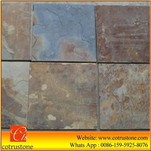 Rusty Slate,Multicolor Slate,Slate Wall Decor,Slate Ledge Stone,Slate Tile,Slate Wall Panel,Chinese Cheap Culture Stone,Slate Cultured Stone,Natural Surface for Wall Decoration