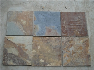 Rusty Slate,Multicolor Slate,Slate Wall Decor,Slate Ledge Stone,Slate Tile,Slate Wall Panel,Chinese Cheap Culture Stone,Slate Cultured Stone,Natural Surface for Wall Decoration