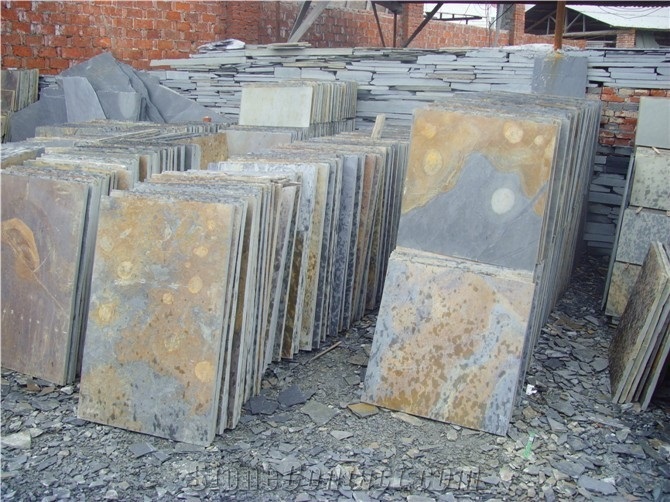 Rusty Slate,Multicolor Slate,Slate Wall Decor,Slate Ledge Stone,Slate Tile,Slate Wall Panel,Chinese Cheap Culture Stone,Slate Cultured Stone,Natural Surface for Wall Decoration