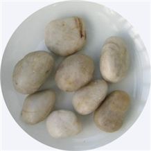 Snow White Pebble Stone,Snow White River Stone,Snow White Flat Pebble,Snow White Gravel,Snow White Polished Pebble Stone,Machine Customized Pebble Stone,Pure White Natural Pebble Stone for Decoration