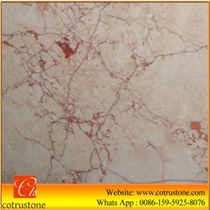 Turkish Pink Rose Marble Tile Slabe Floor Polished Tiles