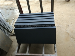 China Black Basalt Pool Coping,Pool Rebate Tiles, Capping Tiles,Honed L Shape Tiles,Honed Black Paving