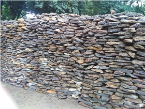 Gray Volcanic Stone,Lava Stone,Random Andesite Sawn Flagstones,Flagstone Courtyard,Garden Landscaping Paving Stone,Flagstone Wall