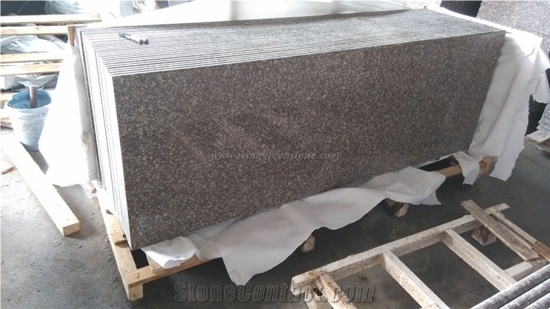 High Quality Polished G664 Granite/Luo Yuan Red Granite/ Brainbrook Brown Granite/Black Spots Brown Granite/China Pink for Kitchen Countertops
