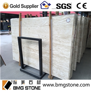 Light Travertine Vein Cut Stairs & Steps, Beige Classic Travertine
