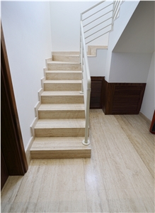 White Travertine Stair Steps