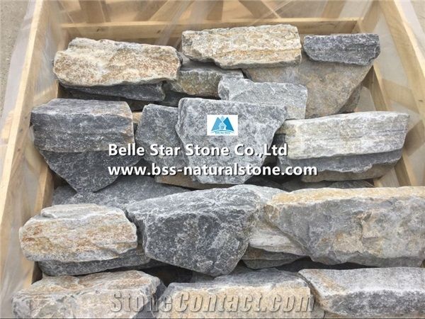 Blue Quartzite Little Tumbled Random Flagstone,Quartzite Crazy Stone,Blue Flagstone Wall,Quartzite Irregular Flagstones,Quartzite Flagstone Walkway Pavers,Flagstone Wall,Quartzite Flagstone Courtyard