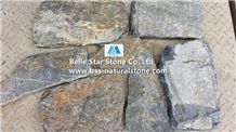 Blue Quartzite Little Tumbled Random Flagstone,Quartzite Crazy Stone,Blue Flagstone Wall,Quartzite Irregular Flagstones,Quartzite Flagstone Walkway Pavers,Flagstone Wall,Quartzite Flagstone Courtyard
