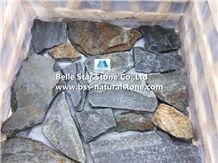 Blue Quartzite Little Tumbled Random Flagstone,Quartzite Crazy Stone,Blue Flagstone Wall,Quartzite Irregular Flagstones,Quartzite Flagstone Walkway Pavers,Flagstone Wall,Quartzite Flagstone Courtyard