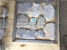 Blue Quartzite Tumbled Random Flagstone,Quartzite Wall,Natural Quartzite Random Stone,Quartzite Irregular Flagstones,Natural Flagstone Walkway Paver,Quartzite Flagstone Courtyard,Quartzite Crazy Stone