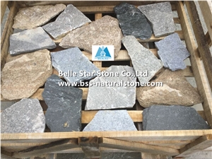Granite & Quartzite Mixed Colors Random Flagstones,Irregular Flagstone,Crazy Stone,Random Stone,Flagstone Driveway,Landscaping Irregular Flagstones,Flagstone Walkway Pavers,Flagstone Courtyard
