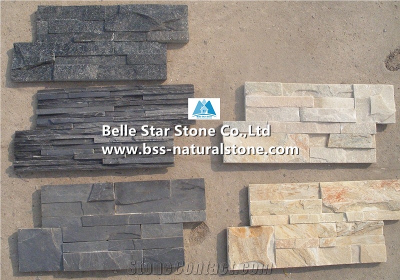 Green Split Face Slate 18x35cm Ledgestone,Riven Slate Culture Stone,Green Slate Stacked Stone,Slate S Cut Stone Cladding,Natural Slate Wall Panels,S Cut Stone Panels,Thin Stone Veneer Facade