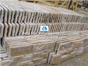 Pink Quartzite 18x35cm Stacked Stone,Pink Stone Cladding,S Cut Culture Stone,Quartzite Stone Wall Panels,Pink Quartzite Ledgestone,Pink Thin Stone Veneer,S Clad Wall Stone,Landscaping Ledger Panels