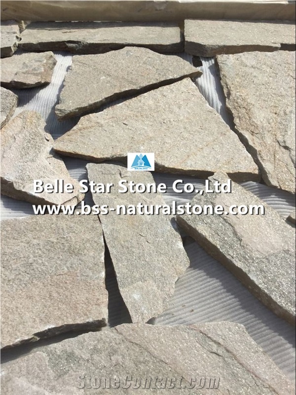 Pink Quartzite Random Flagstone,Quartzite Crazy Stone,Pink Flagstone Walkway Pavers,Pink Quartzite Irregular Flagstones,Quartzite Flagstone Wall,Natural Flagstone Courtyard,Landscaping Stone Pavers