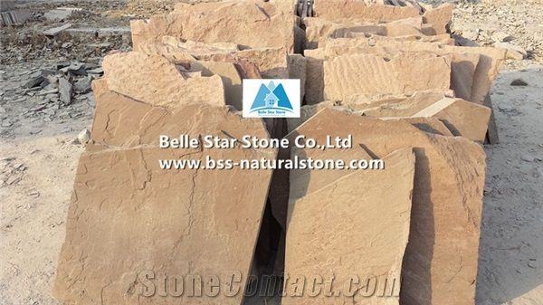 Pink Sandstone Random Flagstone,Pink Crazy Stone,Sandstone Irregular Flagstones,Natural Flagstone Driveway,Flagstone Walkway Pavers,Flagstone Courtyard,Landscaping Wall Stone,Pink Sandstone Flagstone