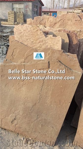 Pink Sandstone Random Flagstone,Pink Crazy Stone,Sandstone Irregular Flagstones,Natural Flagstone Driveway,Flagstone Walkway Pavers,Flagstone Courtyard,Landscaping Wall Stone,Pink Sandstone Flagstone
