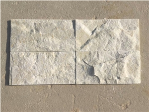 Natural White Quartzite Stone Mushroom Stone