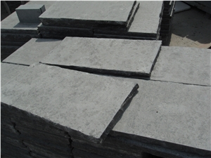 Bluestone Step Treads Top Acid Washed and Brushed Split Edges