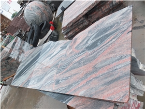 Cheap Chinese Multicolor Red Granite Polished Slabs Tiles
