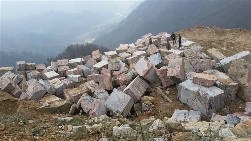 Chinese Cheap Multicolor Red Granite Blocks