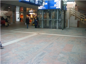 Chinese Cheap Multicolor Red Granite Indoor Floor, Cut to Size