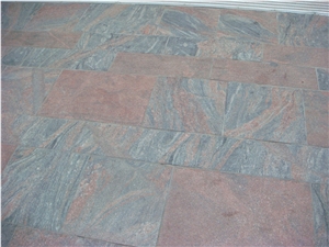Chinese Cheap Multicolor Red Granite Indoor Floor, Cut to Size